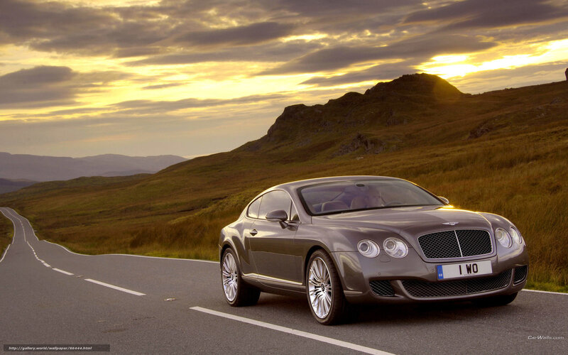 Gray Bentley Coupe — Dramatic