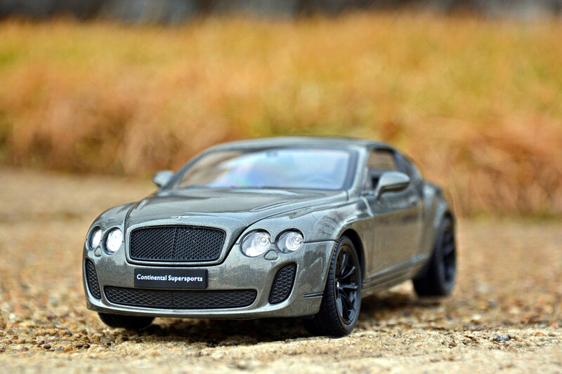 Gray Bentley Model Car