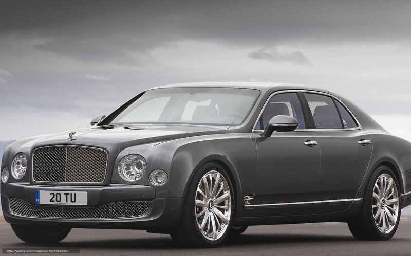 Gray Bentley Sedan — Dramatic