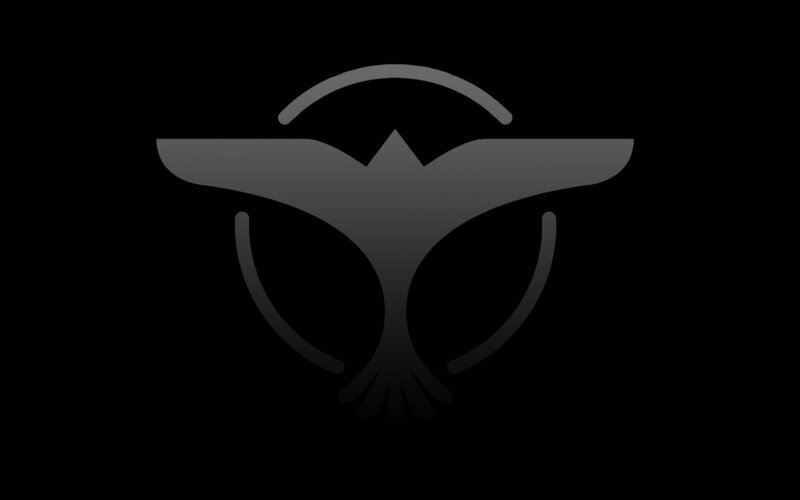 gray bird logo on black