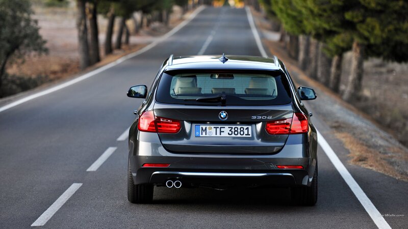 Gray BMW 3-series Car