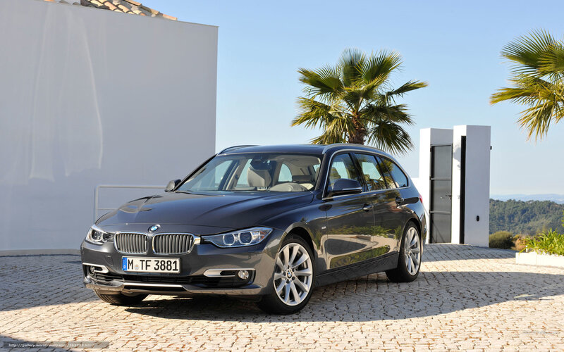 Gray BMW 3 Series Touring
