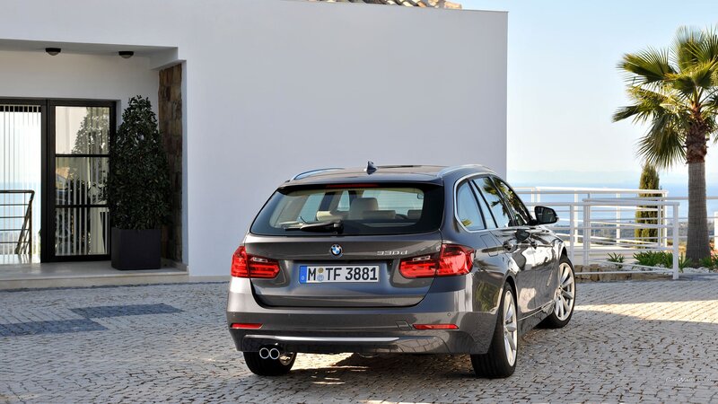 Gray BMW 330d Car