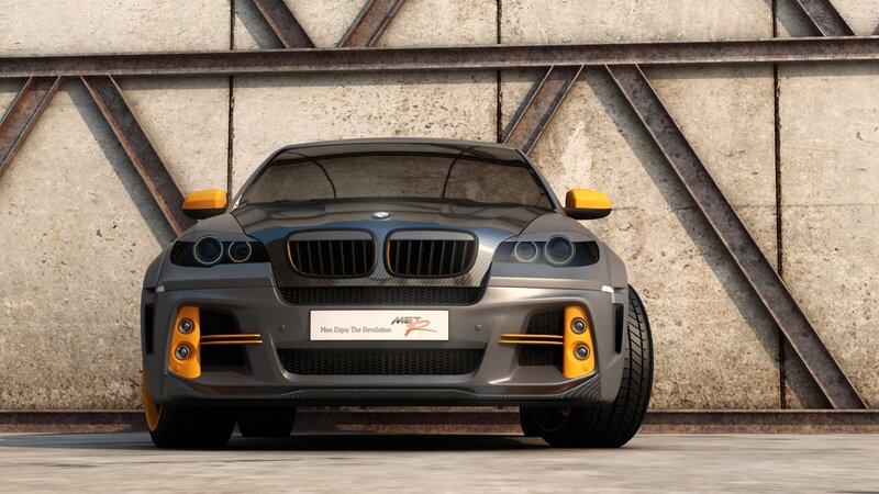 Gray BMW Car — Industrial, 3d Render