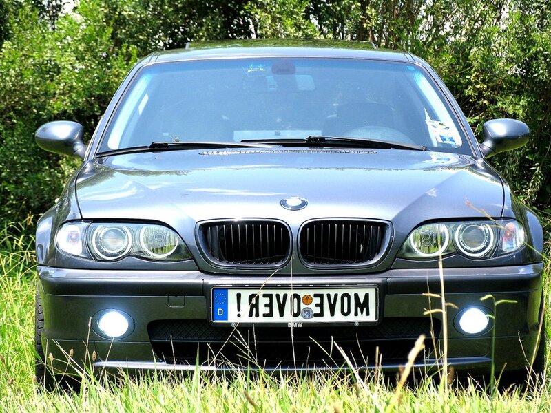 Gray BMW Car