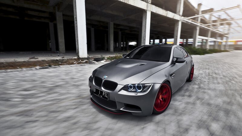 Gray BMW Coupe — Dramatic, Photograph