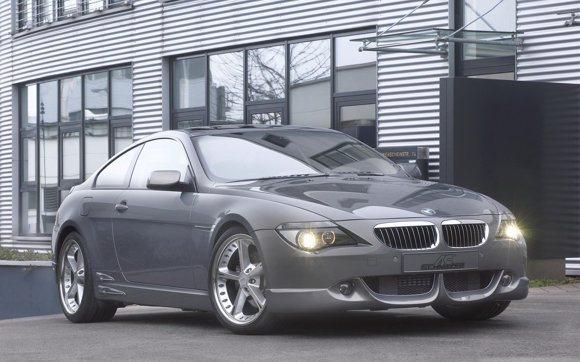gray bmw coupe with schnitzer badge