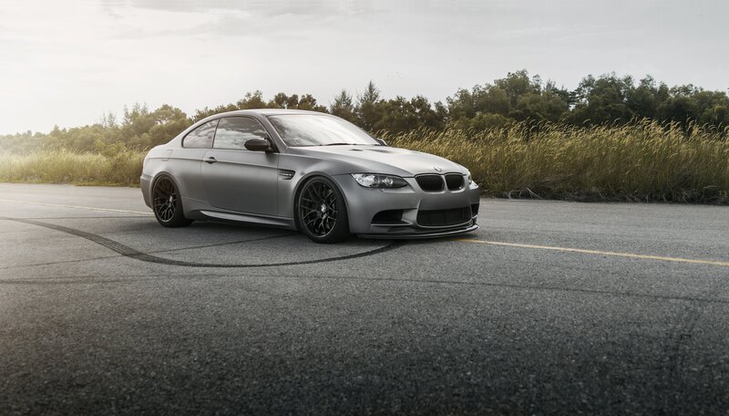 Gray BMW M3 Coupe — Dramatic, Afternoon
