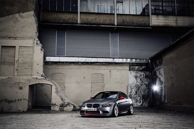 Gray BMW M3 Coupe — Dramatic, Photograph