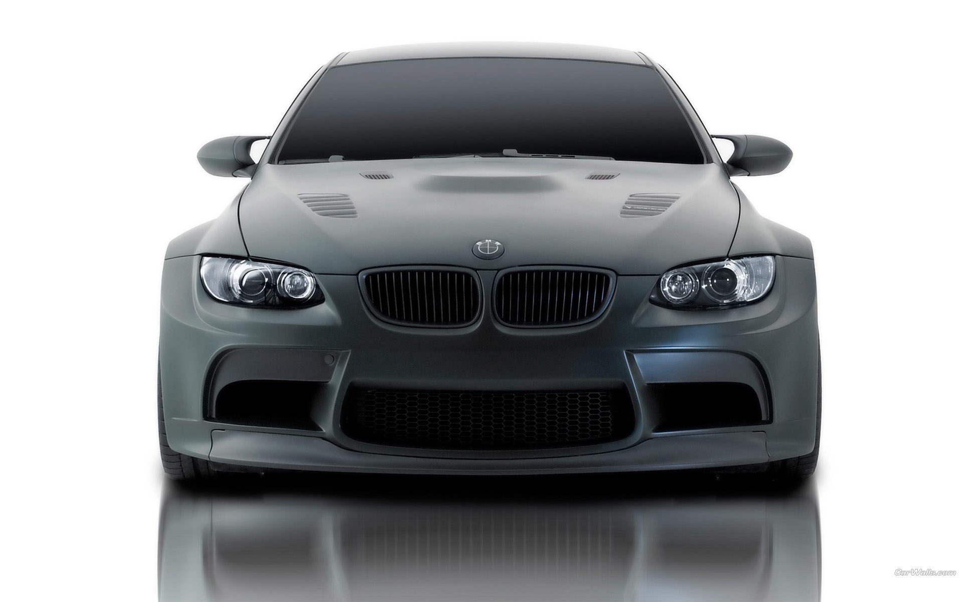 gray bmw m3 front view