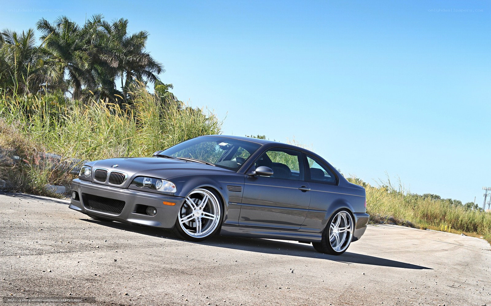 Gray BMW M3 on a sunny day