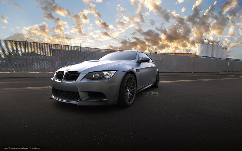 gray bmw m3 on track