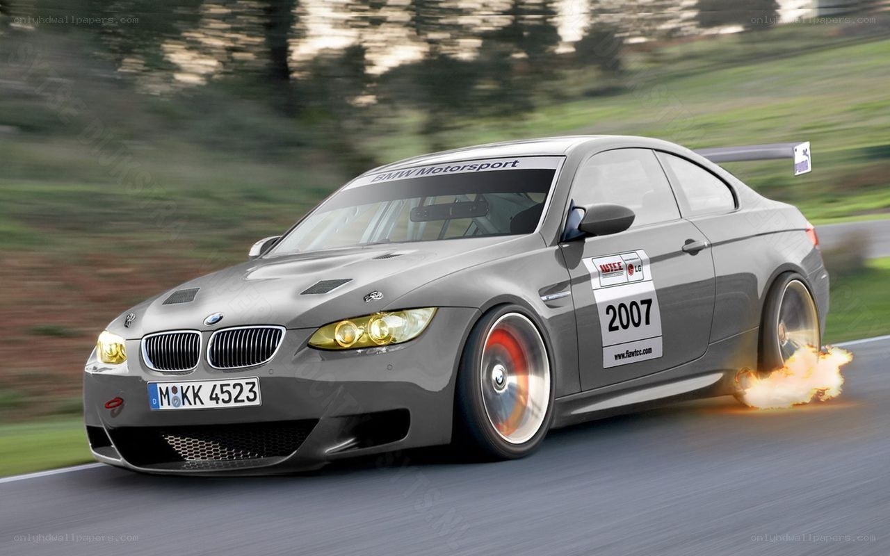 gray bmw m3 race car