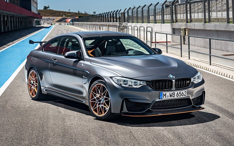Gray BMW M4 Coupe — Dynamic, Afternoon