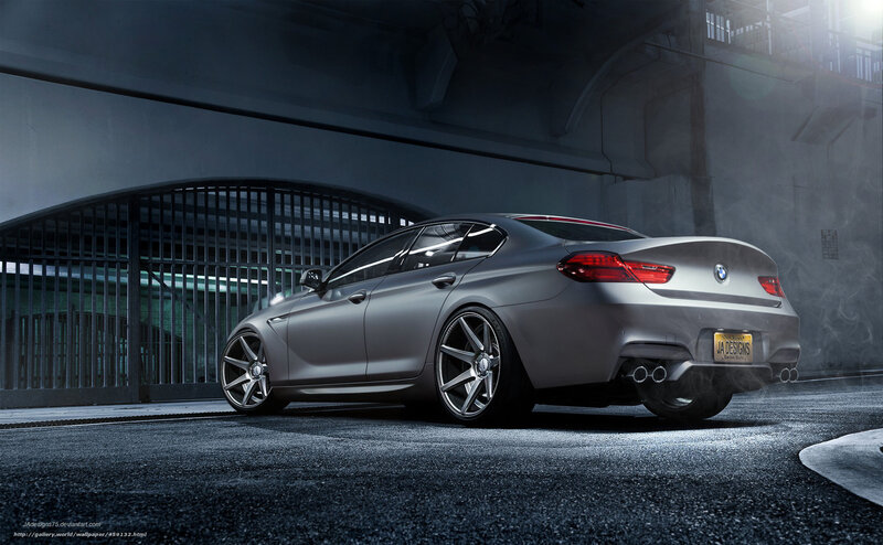 gray bmw m6 in garage