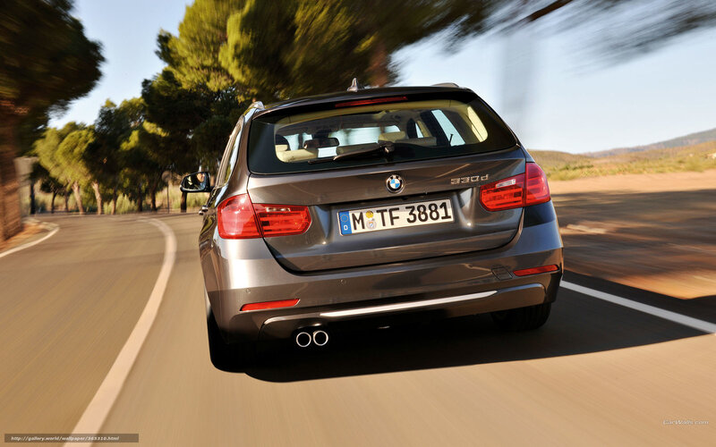 Gray BMW Station Wagon — Dynamic, Afternoon, Photograph
