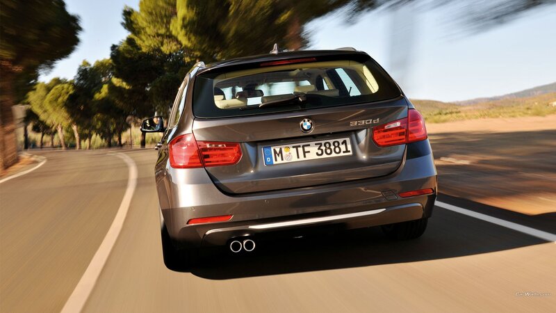 Gray BMW Station Wagon — Dynamic