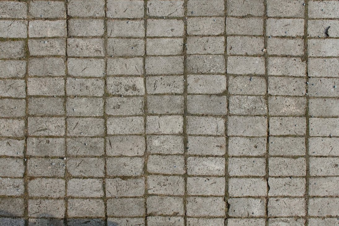 gray brick pavement