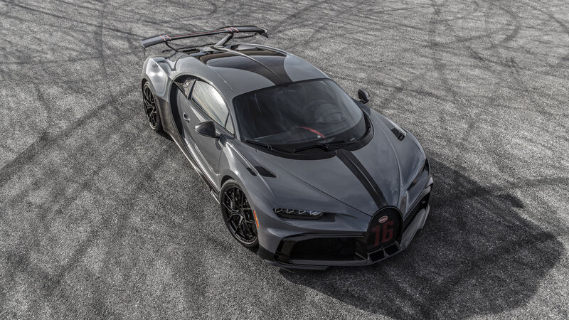 Gray Bugatti Chiron