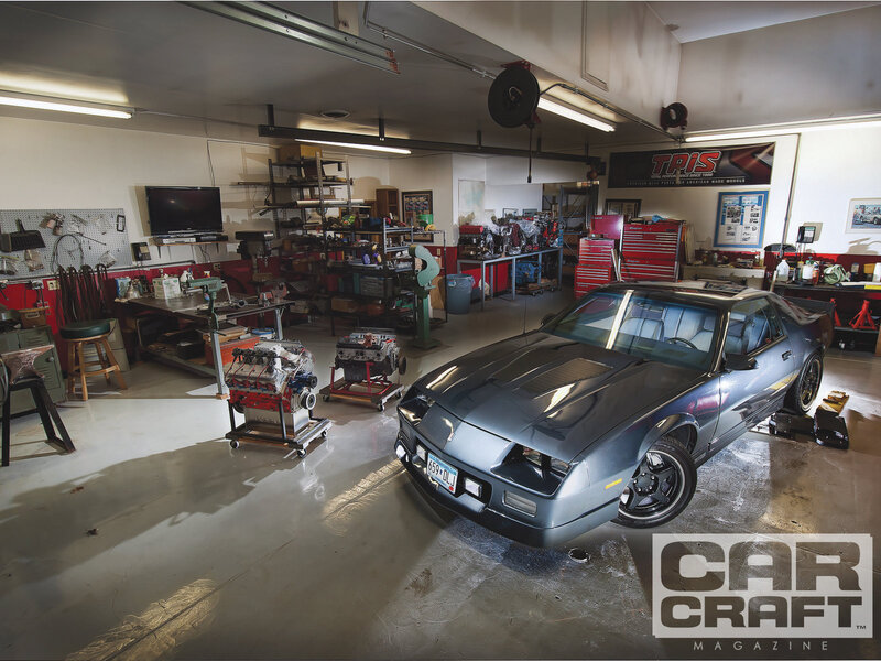 Gray Car in Garage