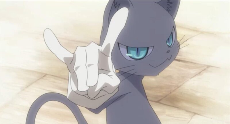 Gray Cat with Blue Eyes — Playful