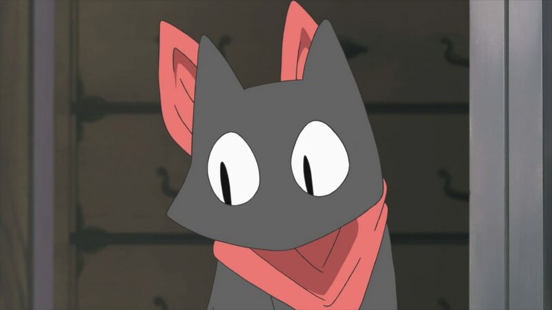 Gray Cat with Pink Ears