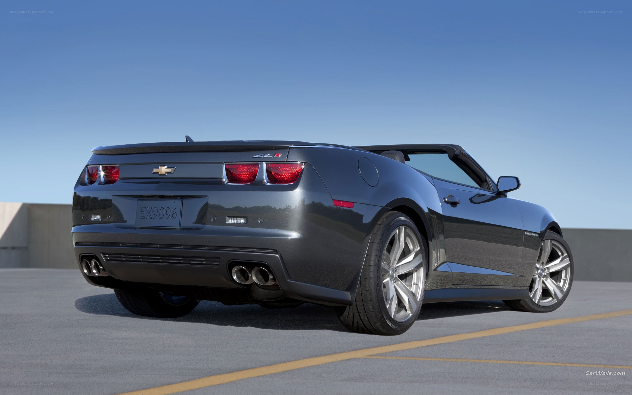 gray chevrolet camaro convertible