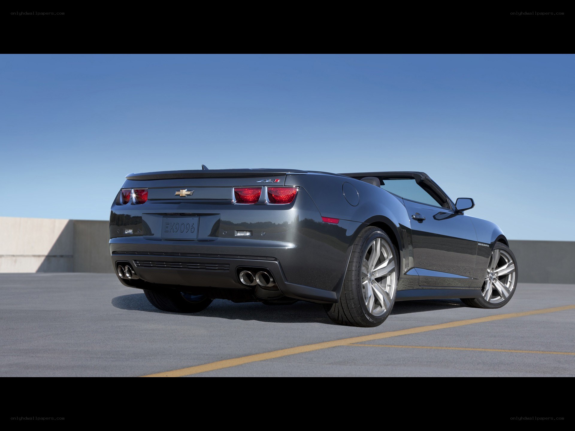 gray chevrolet camaro convertible