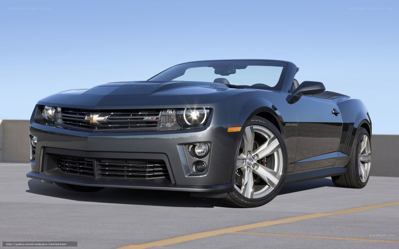 gray chevrolet camaro zl1