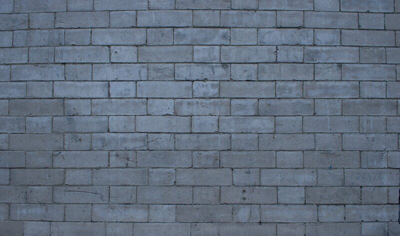Gray Cinder Block Wall