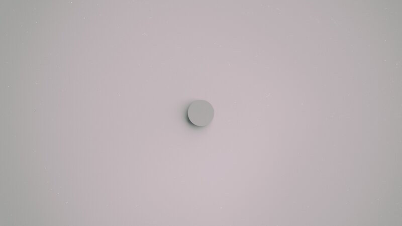 Gray Circle on Surface