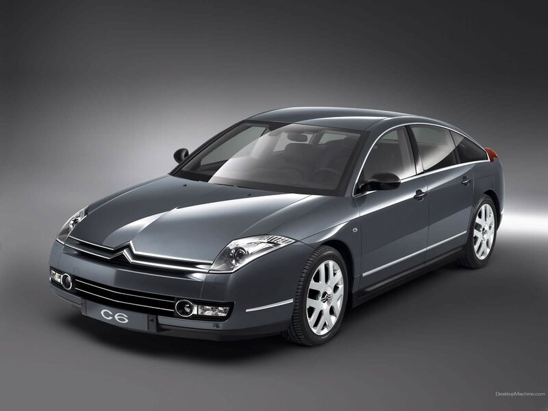 Gray Citroen C6 Sedan — Dramatic
