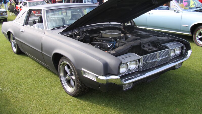 Gray Classic Car — Green