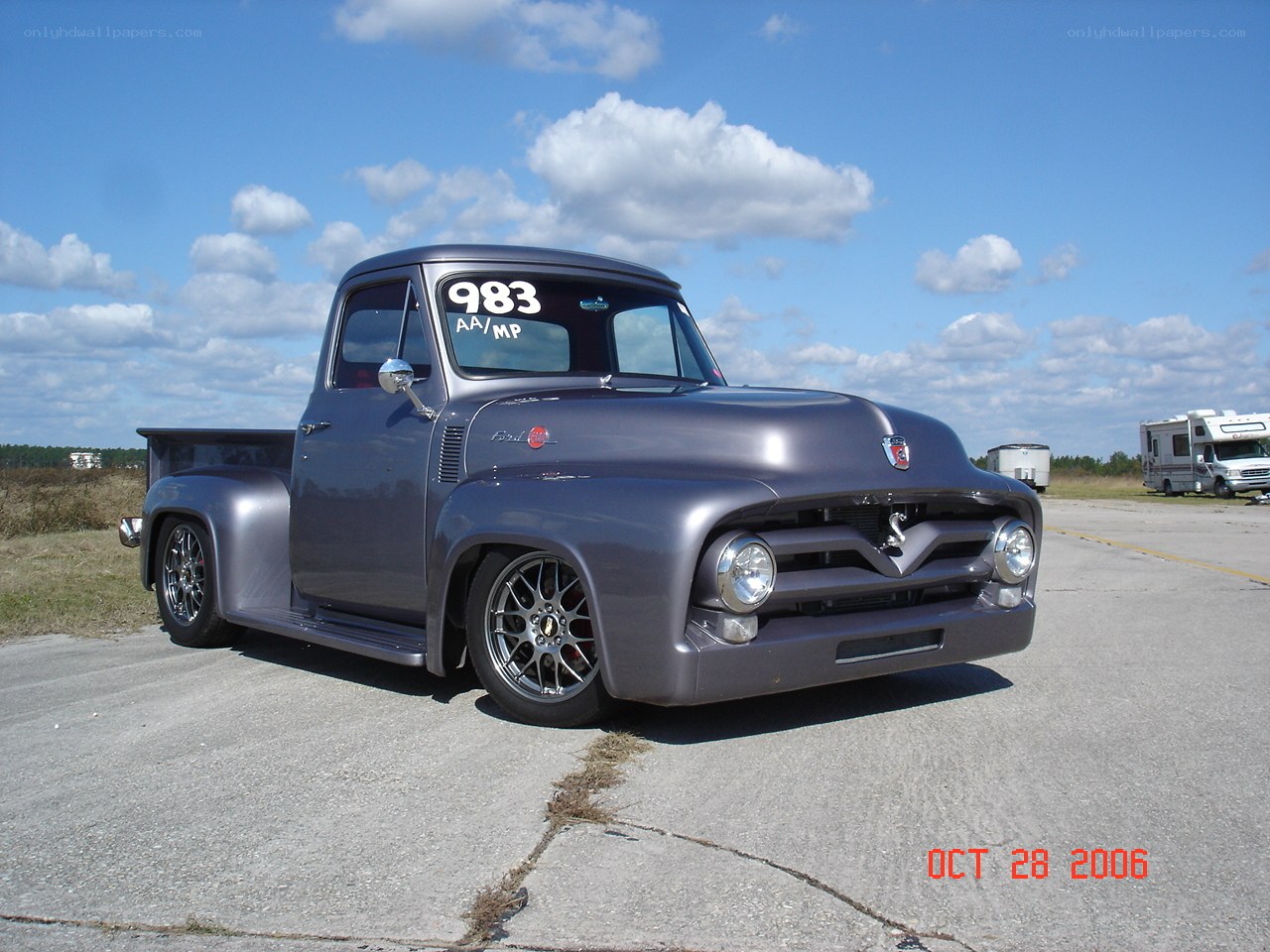 gray classic pickup truck