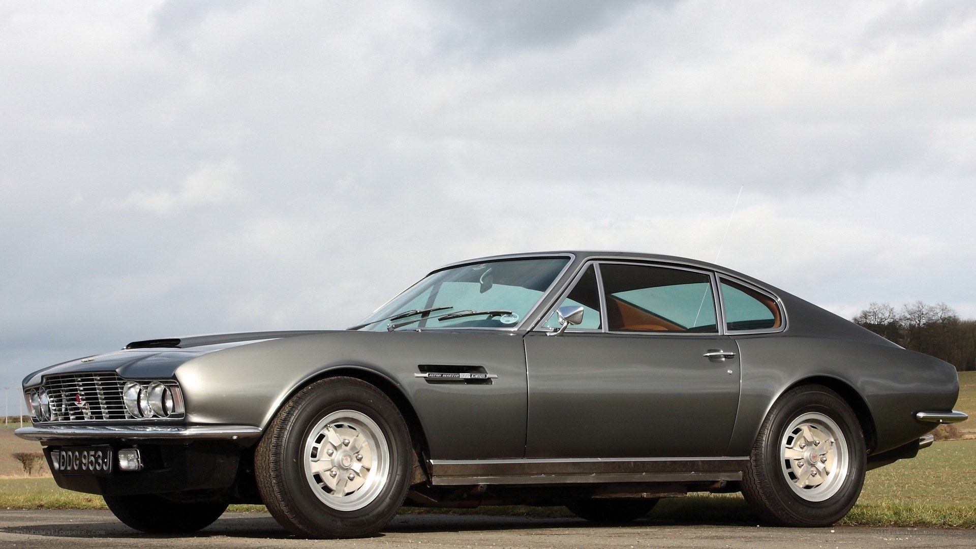 gray classic sports car