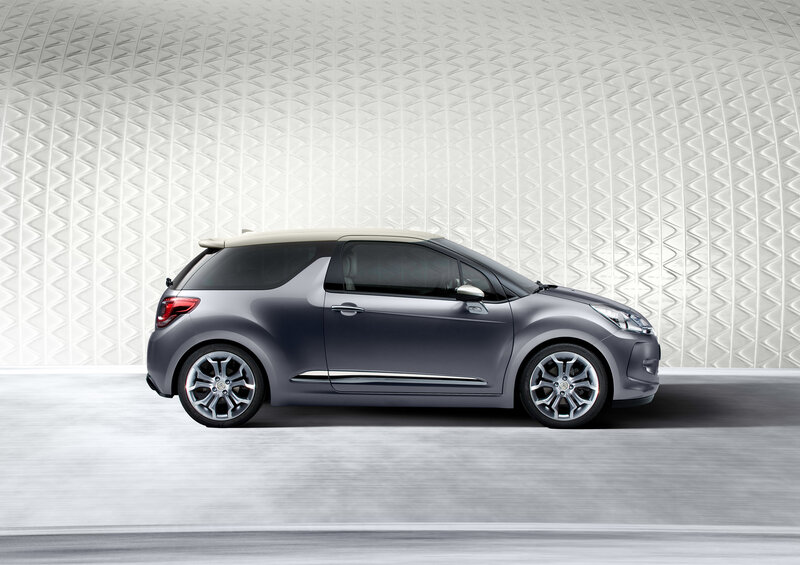 gray compact car side view