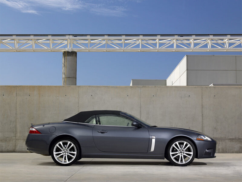 Gray Convertible Car — Calm, Afternoon, Photograph, Concrete Wall