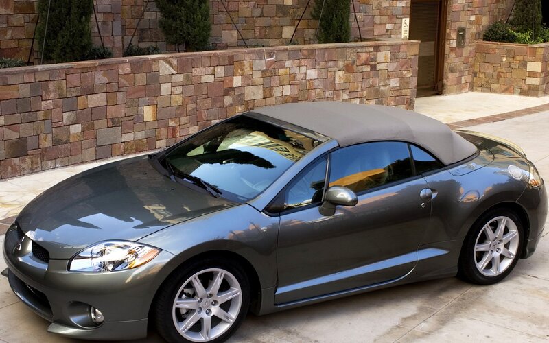Gray Convertible Car — Calm, Afternoon, Photograph