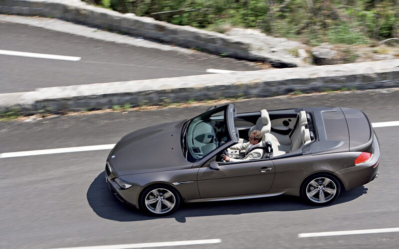 Gray Convertible Car — Dynamic, Afternoon, Photograph, Driver, Road, Trees, Black