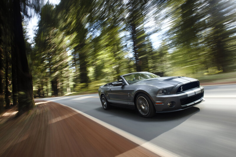 Gray Convertible Car — Dynamic, Afternoon