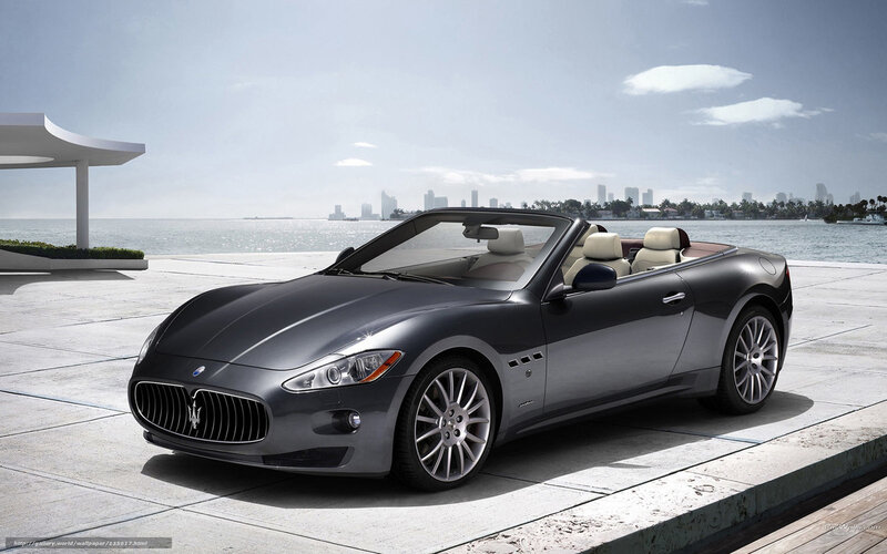 Gray Convertible Car — Serene, Afternoon, Photograph, City Skyline