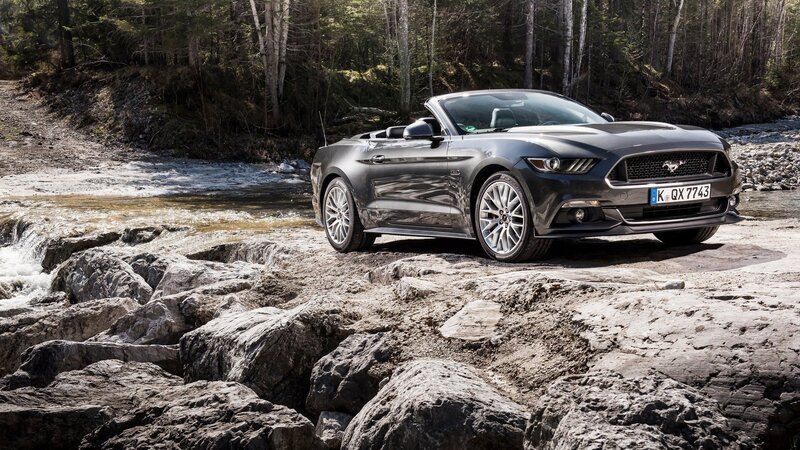 Gray Convertible Car — Serene, Afternoon, Photograph, River