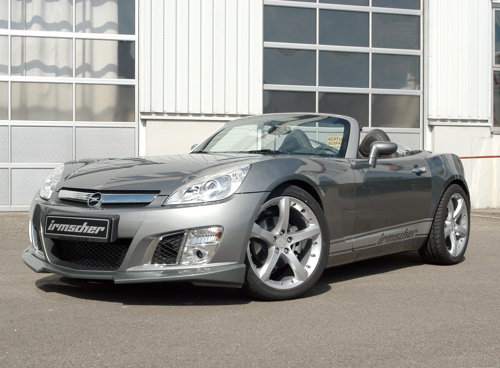 gray convertible sports car