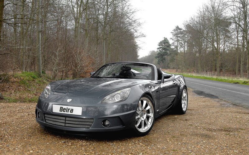 Gray Convertible Sports Car — Calm, Winter