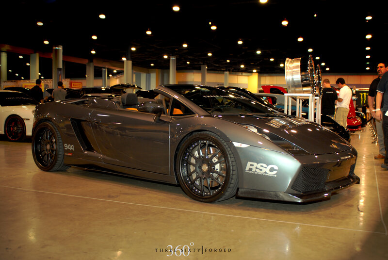 Gray Convertible Sports Car — Dramatic, Night