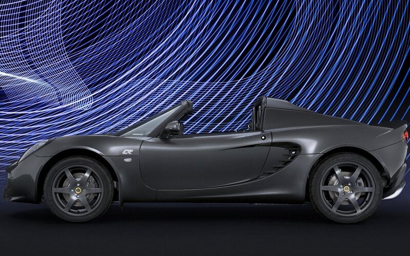 Gray Convertible Sports Car — Dynamic