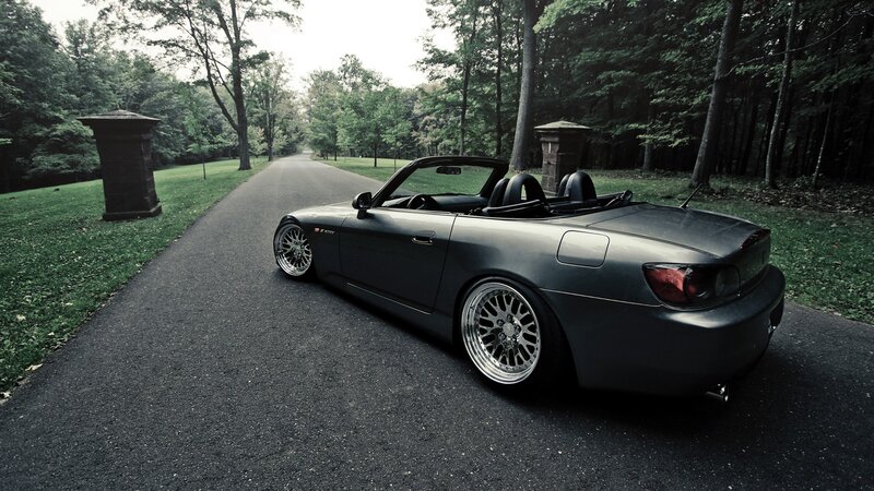 gray convertible sports car on road