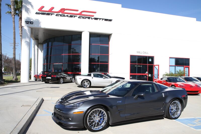 Gray Corvette Car — Bright, Sunny