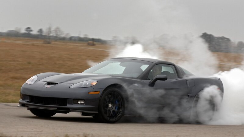 Gray Corvette Car — Dynamic