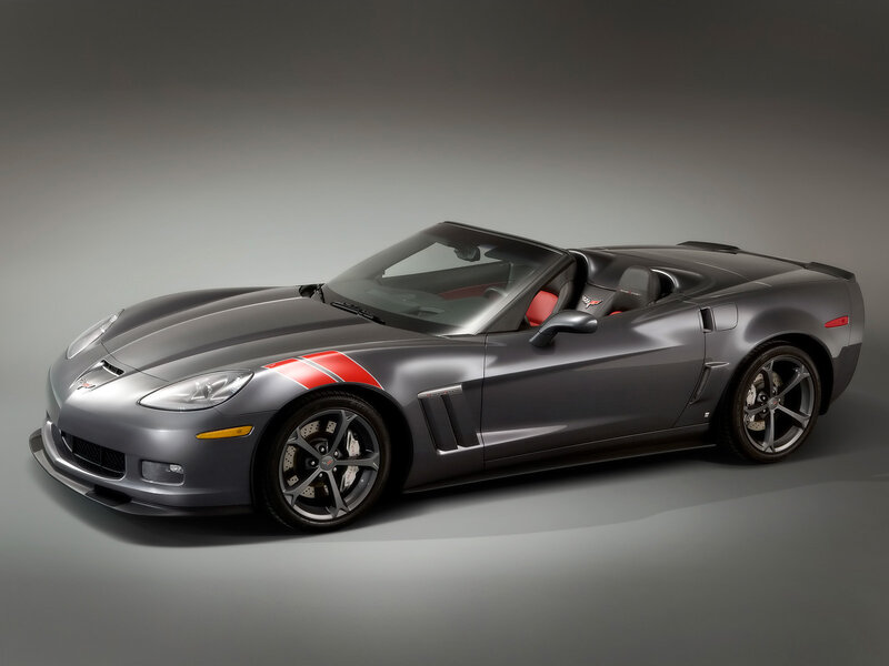 gray corvette convertible